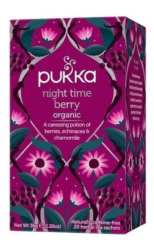 Pukka Infusion Night Time Berry Sueño 100% Organic/agronewen