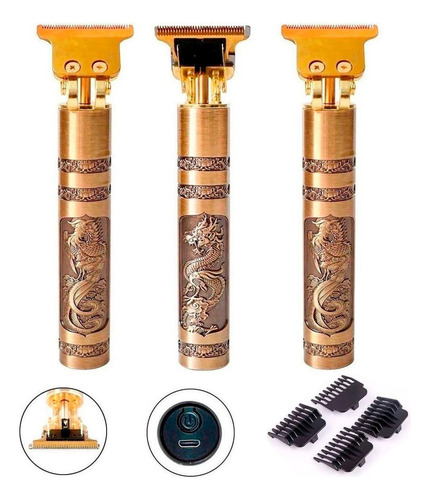 Kit 3 Barbeadores Elétrico Sem Fio Aparadores Cabelo Potente