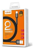 Comprar  Cable Cargador Usb Tipo C Carga Rápida 2 Metros Ldnio Ls64