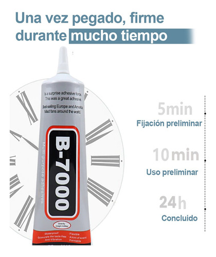Imagen 2 de 5 de Pegamento B-7000 (50ml) Para Táctiles Y Pantallas
