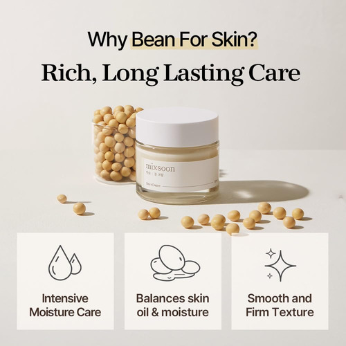 Cream Mixsoon Bean Cream, Vegana, Suavizante E Hidratante Pa