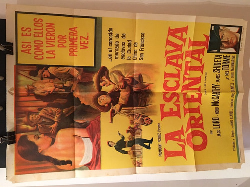 Afiche De Cine Original -  La Esclava Oriental