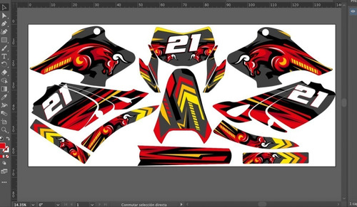 Stickers, Calca, Vinil, Para Moto Pulsar Ns200 Mod-77