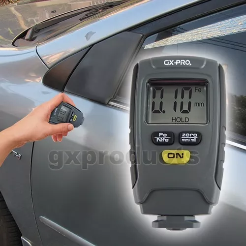 Medidor de espesor de pintura MESTEK Digital Car Coating Gauge Tester,  medidor de espesor de pintura Mil medidor de espesor LCD grande con