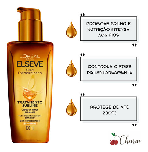 Kit Oleo Extraordinário Elseve Loreal Paris Banho De Brilho