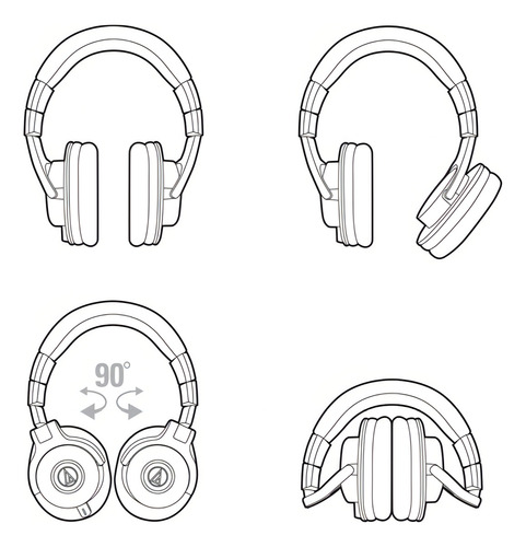 Fone De Ouvido Over-ear Audio-technica M-series Ath-m40x Pre
