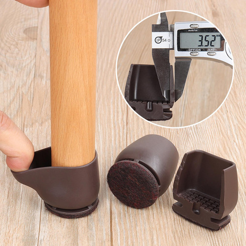 2 X 8 Piezas Fundas Para Patas De Silla Tapas Cuadrado 20 A