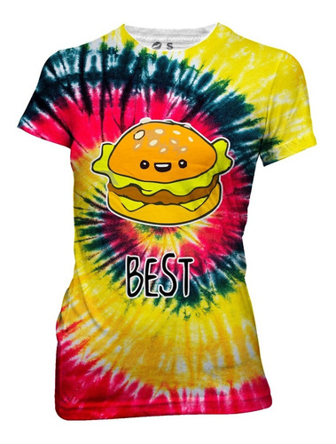 Playera Full Print Trio Best Friend Hamburguer Papas Soda 4