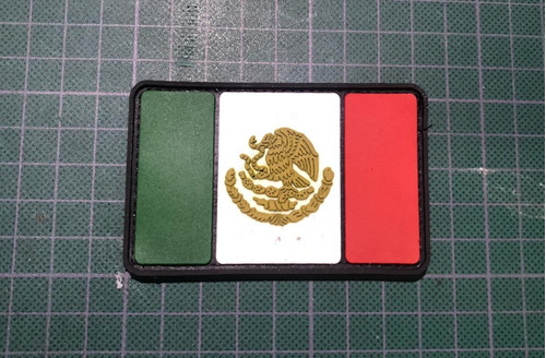 Parche Tactico Pvc  Mexico Flag