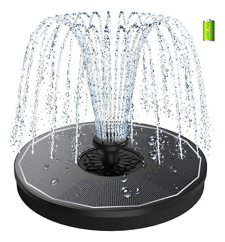 Szmp Solar Bird Bath Fountain, 3.5w Panel De Vidrio Solar Wa