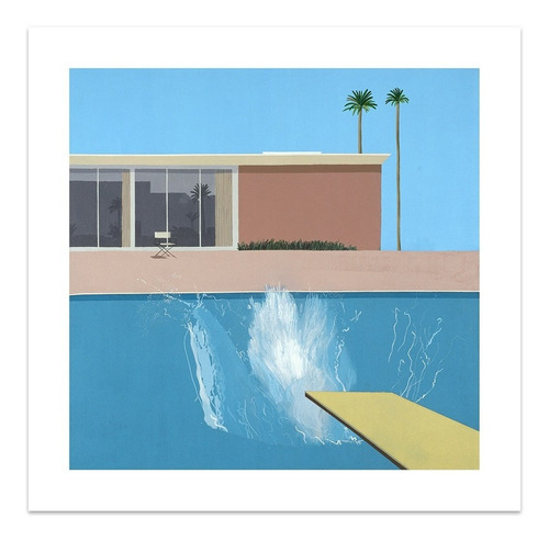 Lamina Fine Art El Gran Chapuzon David Hockney 60x60 Myc