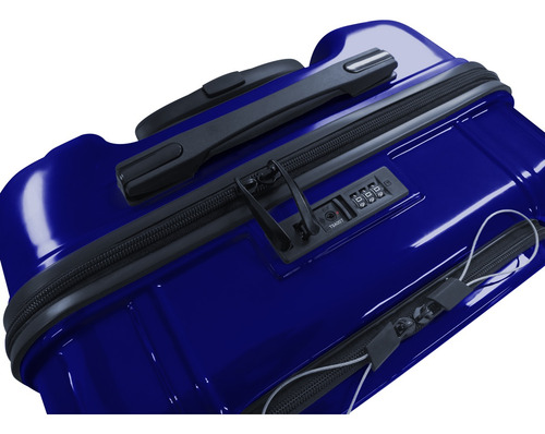Maleta Rígida 20'' Skypeak Pearl Color Azul Con Candado Tsa Azul Liso