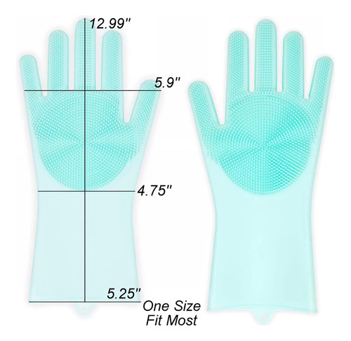 1 Par De Guantes De Silicona Sin Bpa Para Lavar Platos Para