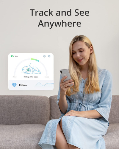 Monitor De Bebé Con Wi-fi, Seguimiento De Sueño Y Frecuencia