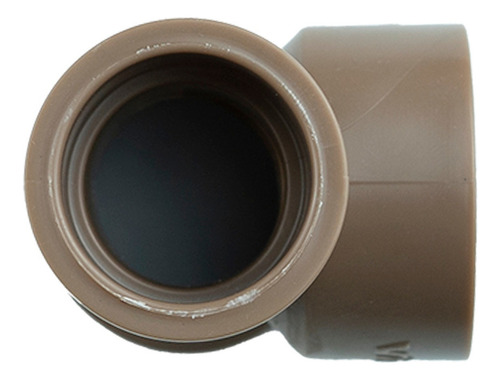 Te Lr Soldável/roscável 25x1/2 Pvc Marrom