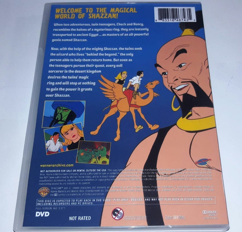 Imagem 2 de 3 de Dvd Shazzan - Desenho Clássico Completo ( 4 Dvds )