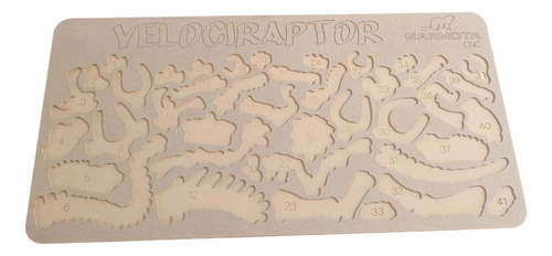 Velociraptor Rompecabezas 3d