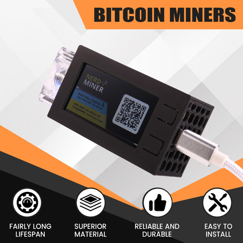 Para Nerdminer V2 Pro Miner 78kh/s Bitcoin Lottery Miner