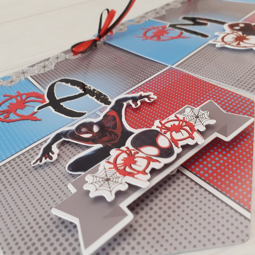 Banderines Personalizados 3d Miles Morales