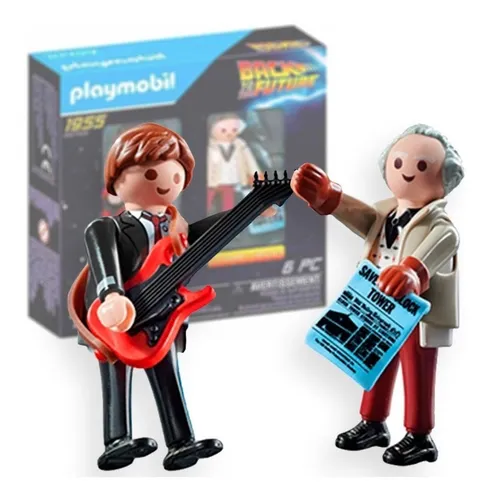 Set Volver Al Futuro Marty Y Dr Playmobil De Coleccion 6pz