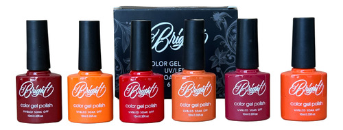 Gama Gel Esmalte Uv Semipermanente 6 Piezas - Elegir Gama