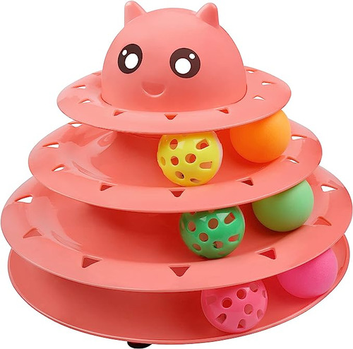 Juego Para Gatos Carrousel Calesita N1 En Usa Color Rojo