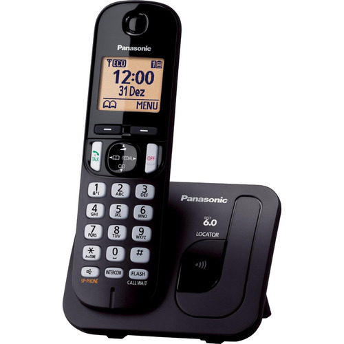 Telefone Panasonic Sem Fio Kx-tgc210lbb S/ Juros