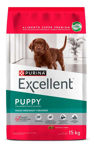 Alimento Purina Excellent Cachorro Raza Mediana Y Grande. Np