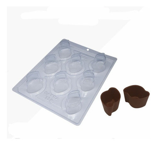 Forma 03 Partes P/ Chocolate Copo Mousse 9 Bwb Cod : 9723 Cor Branco