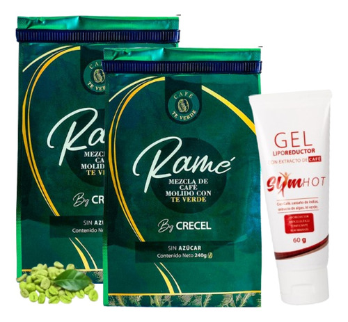 2 Cafe Verde Ramé Y Gel Decafé - Kg a $177