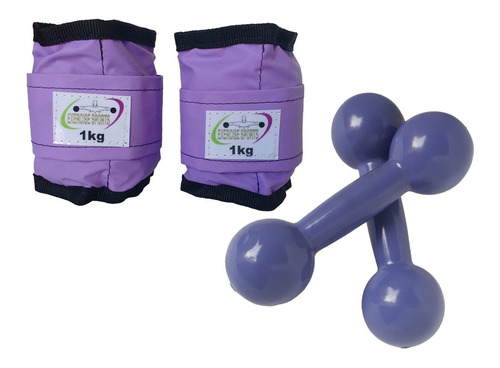 Kit Tonozeleiras 1 Kg + Halteres 2 Kg - 1 Par Cada.