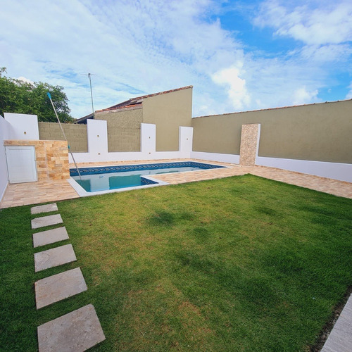 Imagem 16 de 30 de Casa Com 3 Dorms Em Itanhaém, Cibratel Ll Com Piscina De Lote Inteiro 380m², R$660.000,00, Lado Praia 100 Metros Do Mar