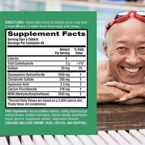 Imagen 3 de 3 de Schiff Move Free Advanced Joint Supplement, 120 Tabletas.