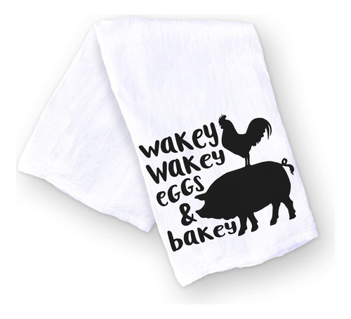 Eggs And Bakery - Toalla Mano Divertida 100% Algodon