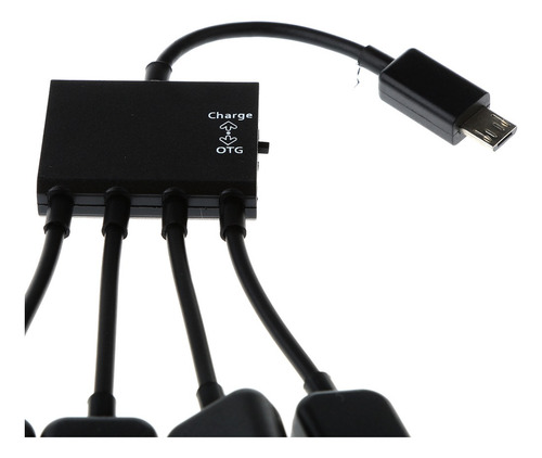 4 En 1 Macho De Usb Micro Hembra Tres Cable Adaptador Otg De