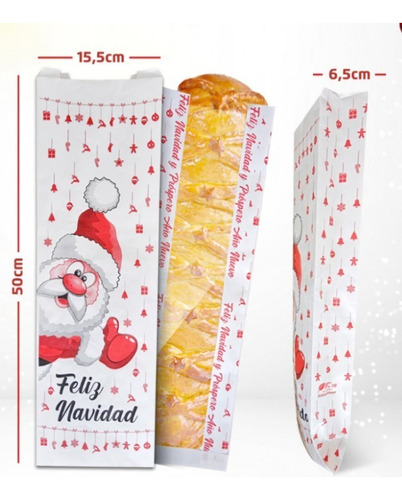 Bolsas De Papel Kraft Blanco Para Pan De Jamón Con Visor 