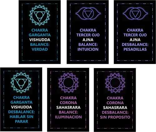 Set Cartas Oráculo de los Chakras ($3.490 x Mayor)