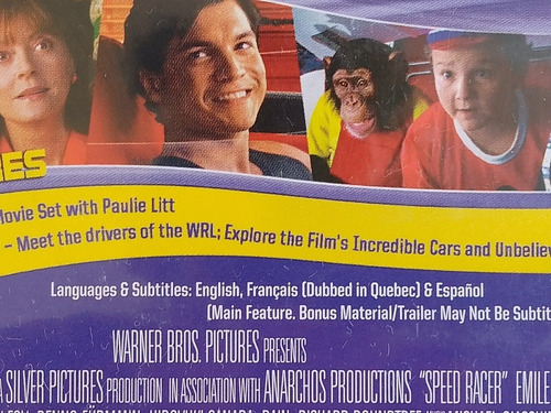 Dvd Speed Racer Le Pelicula (español Latino) (Usado)