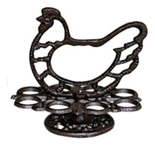 Bandeja Tipo Gallo En Forma De Y Iron Rack Para 12 Huevos Fr
