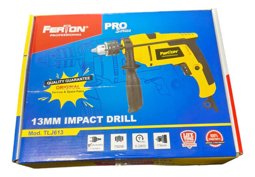 Taladro Percutor 1/2 Reversible Ferton 750w 2800rpm
