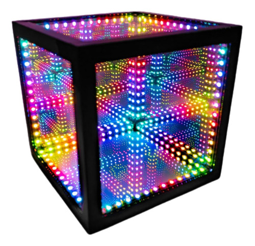 Lámpara Rgb | Hypercube10 | Reactivo Al Sonido |+90 Patrones