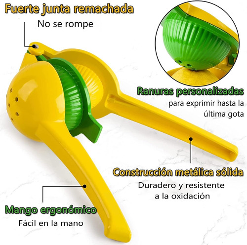 Exprimidor De Limón, Limón Squeezer De Metal De Alta