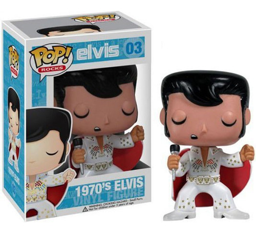 Funko Pop Rocks Figura Elvis Presley 1970' Capa #3