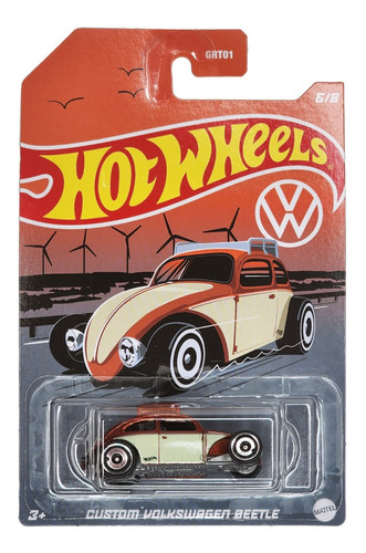 Hot Wheels # 6/8 - Custom Volkswagen Beetle - 1/64 - Hdh45