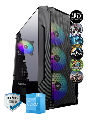 Pc Gamer Intel Core I3 12100 8g 500gb Gt1030 2g Wifi Juegos