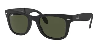 Arm. Solar Ray-ban Folding Wayfarer 0rb4105 Hombre Prot Uv Color 601S Color de la lente Verde Color de la varilla Negro Color del armazón Negro Diseño Protección UV