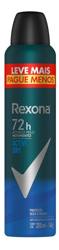 Kit 12 Desodorante Anti Aero Rexona Men Active Dry 72h 250ml