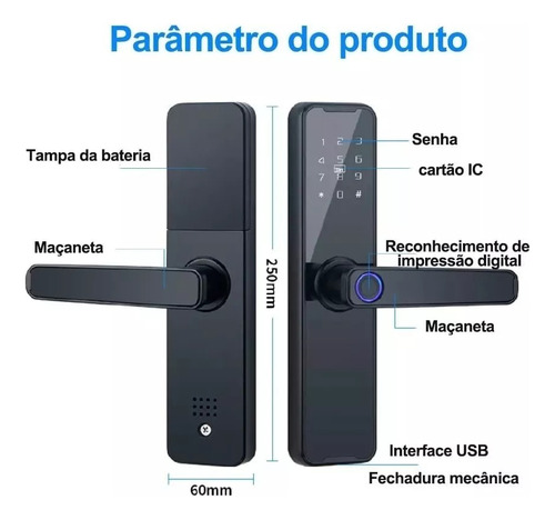 Fechadura Biométrica Com Wifi E Controle Pelo Celular