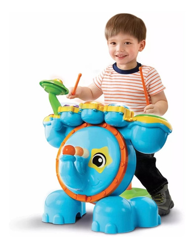 Vtech Blue La Batería Multi Ritmo Interactiva, Luz Y Sonido