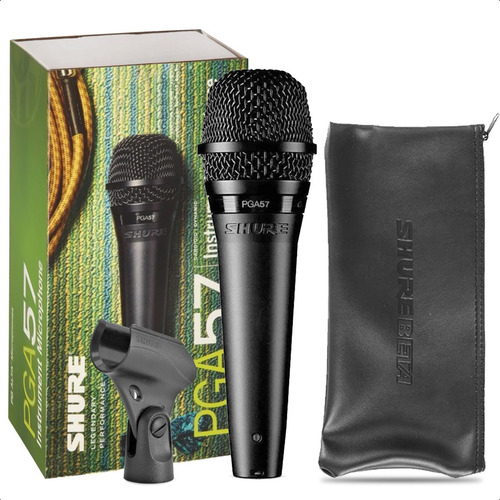 Microfono Dinamico Shure Pga57 P/ Instrumentos Funda Pipeta